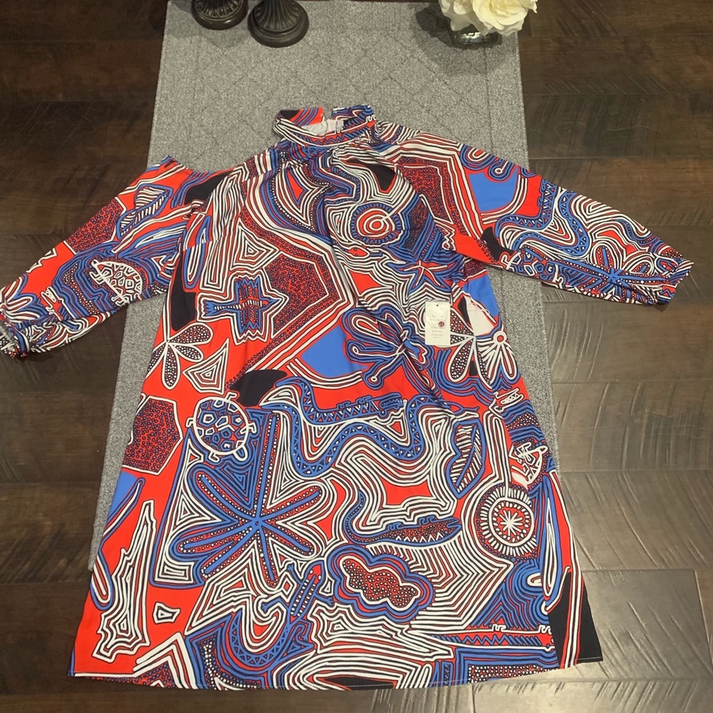 Eloquii Cut Out Print Dress